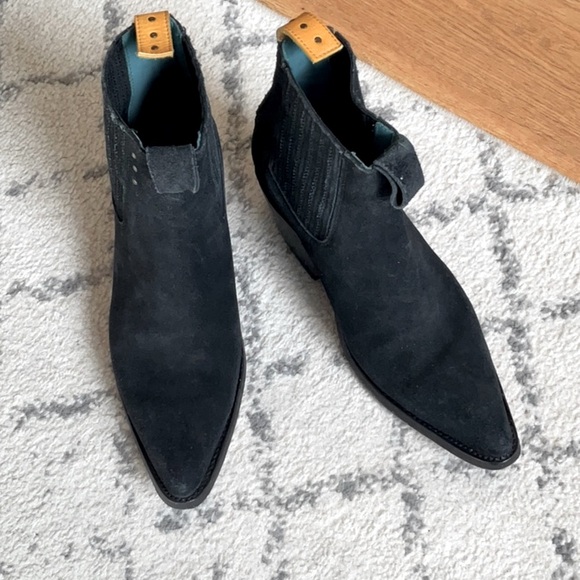 PS Kaufman X Lenni The Label Black Suede Freeway Chelsea Boot. 7.5 Like NEW! - Picture 2 of 15